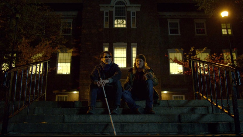 Matt and Foggy bond; no buffer seat needed (Photo: Netflix)